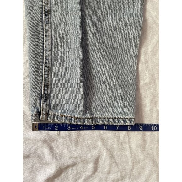 Levis 560 Comfort Fit Light Wash Blue Denim Jeans W38 L32 Mens Vintage Style - Picture 4 of 14